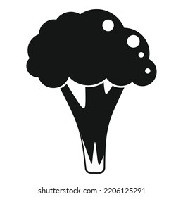 Vegan brocoli icon simple vector. Vegetable cabbage. Plant salad