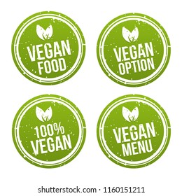 Vegan Buttons und Vegetarian Banner Set.