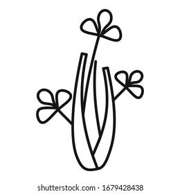Icono de la bodega vegana. Contorno icono vectorial de la bodega vegetal para el diseño web aislado en fondo blanco