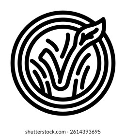 vegan certified sustainable beauty line icon vector. vegan certified sustainable beauty sign. isolated contour symbol black illustration