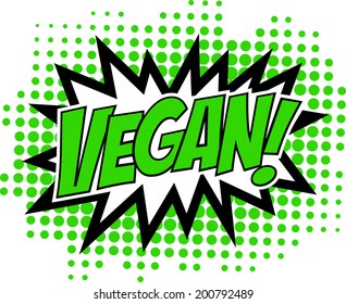 Vegan, Comic Book Style