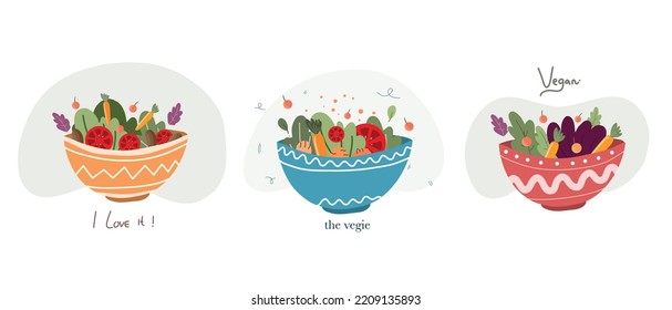 Vegan Day Illustration Food Vector For Vegetarian Healthy Food Event 