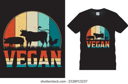 Día vegano diseño de camiseta Plantilla gráfica. internacional No Diet Day Vector diseño de camiseta Ilustración, Vegano y orgulloso diseño de camiseta vegana, Sitios web Día mundial del vegano.