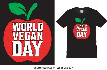 Día vegano diseño de camiseta Plantilla gráfica. internacional No Diet Day Vector diseño de camiseta Ilustración, diseño de camiseta vegana y orgullosa. 