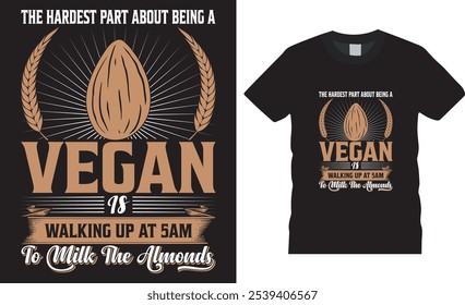 Día vegano diseño de camiseta Plantilla gráfica. internacional No Diet Day Vector diseño de camiseta Ilustración, diseño de camiseta vegana y orgullosa. 