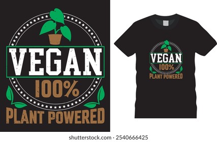 Día vegano diseño de la camiseta Plantilla gráfica. internacional Sin Dieta Día Vector diseño de la camiseta Ilustración, Vegano y Orgulloso Vegano Diseño de la camiseta