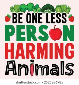 Vegan day Typography vector Graphic design.