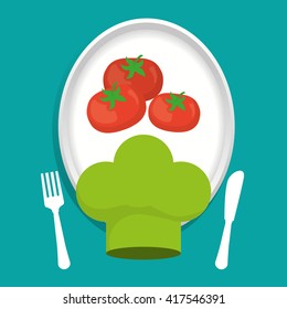 Vegan design. organic icon. healthy food concept, vector illustration