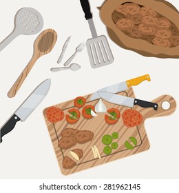 Vegan design over white background, vector illustration