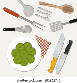 Vegan design over  white background, vector illustration