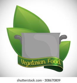 Vegan digital design, vector illustration 10 eps graphic
