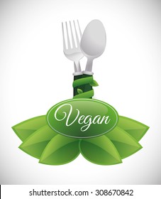 Vegan digital design, vector illustration 10 eps graphic