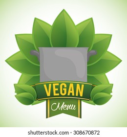 Vegan digital design, vector illustration 10 eps graphic