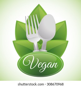 Vegan digital design, vector illustration 10 eps graphic