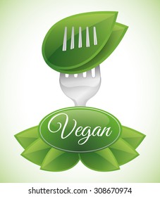 Vegan digital design, vector illustration 10 eps graphic