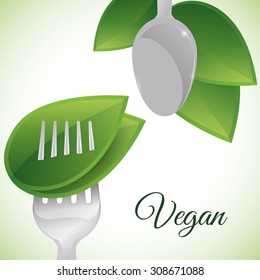 Vegan digital design, vector illustration 10 eps graphic