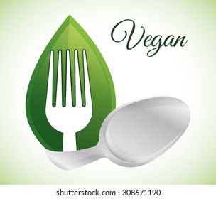 Vegan digital design, vector illustration 10 eps graphic