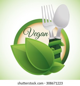 Vegan digital design, vector illustration 10 eps graphic