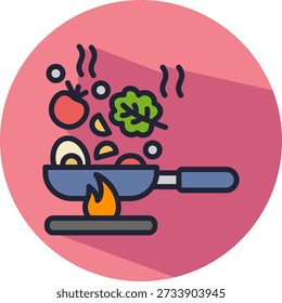 Vegan Dishes Icon isometric Vector Illustration