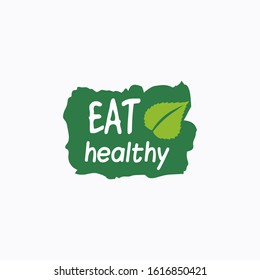 vegan and eco logo template