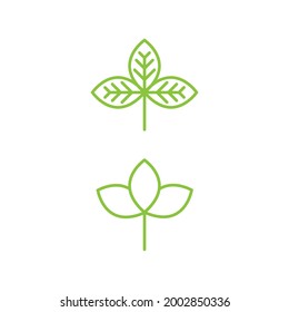 Vegan element Vector icon design illustration Template