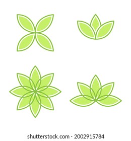 Vegan element Vector icon design illustration Template