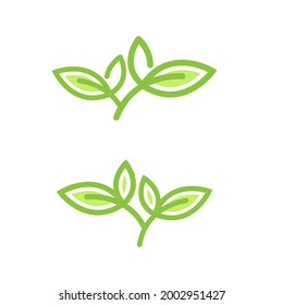 Vegan element Vector icon design illustration Template