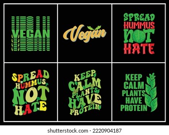 Vegan for everything T-shirt Design Bundle  