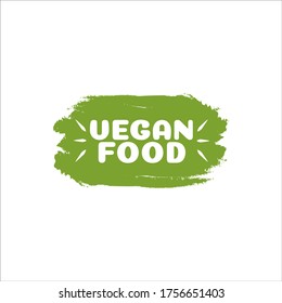 Vegan Food badge Vector Design