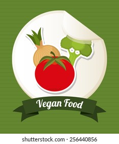 vegan food design, vector illustration eps10 graphic 