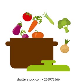 vegan food design, vector illustration eps10 graphic 