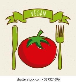 vegan food design, vector illustration eps10 graphic 