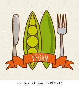 vegan food design, vector illustration eps10 graphic 