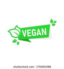 Vegan food diet icon. Organic, bio, eco symbol. Vegetarian, no meat, lactose free, healthy, fresh and nonviolent food. Vector on isolated white background. EPS 10