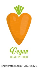 Vegan Food digital design, vector illustration eps 10.