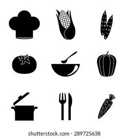 Vegan Food digital design, vector illustration eps 10.