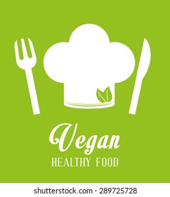 Vegan Food digital design, vector illustration eps 10.