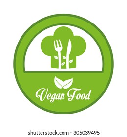 Vegan Food digital design, vector illustration 10 eps graphic