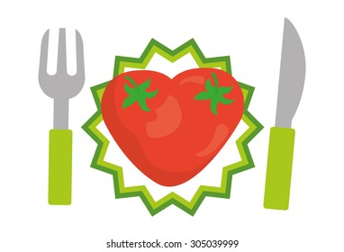 Vegan Food digital design, vector illustration 10 eps graphic