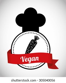 Vegan Food digital design, vector illustration 10 eps graphic