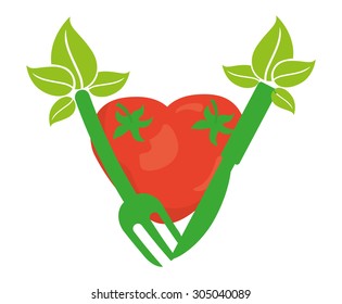 Vegan Food digital design, vector illustration 10 eps graphic