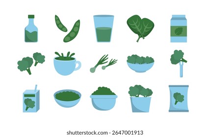 Vegan Food and Drinks Graphic Pack