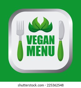 vegan food graphic design , vector illustration