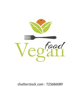 Vegan food logo