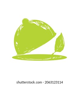 vegan food organic icon grunge style