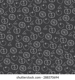 vegan food seamless pattern