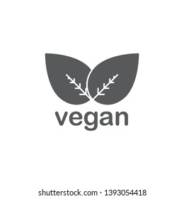 vegan food vector icon concept, isolated on white background