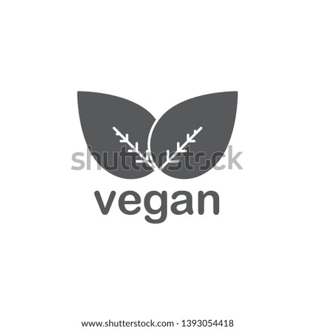 vegan food vector icon concept, isolated on white background
