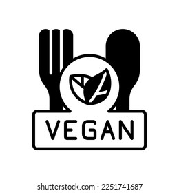 Vegan food vector icon glyph icon style.Can be used for wedding invitations, card designs and background design