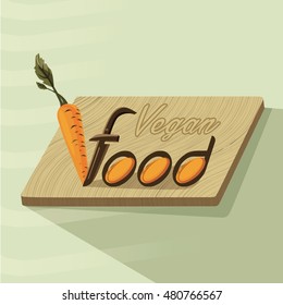Vegan food vector logo concept template with sample text. Creative Logotype concept. Vector illustration.